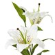 image 3 of Hill Interiors Madonna Lily Artificial Flower Spray - White - One Size