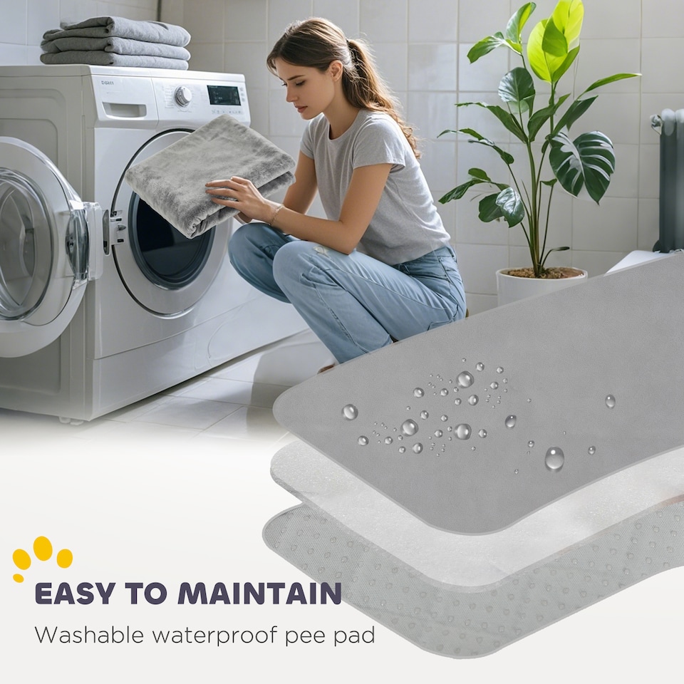 image 1 of PawHut Whelping Box for Dogs and Puppies, 4 Panel Whelping Pen with Washable Whelping Pad, Wind-Resistant Cloth, Lockable Door, Dog Playpen for Small and Medium Breeds, 122 x 122 x 60cm