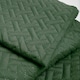 image 2 of OHS Geo Pinsonic Blanket Quilted Bedspread, 200x240cm - Forest Green
