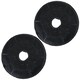 image 8 of SPARES2GO Carbon Charcoal Vent Filter for Grundig GDK 59000 BXB Cooker Extractor Hood (Pack of 2 Filters)