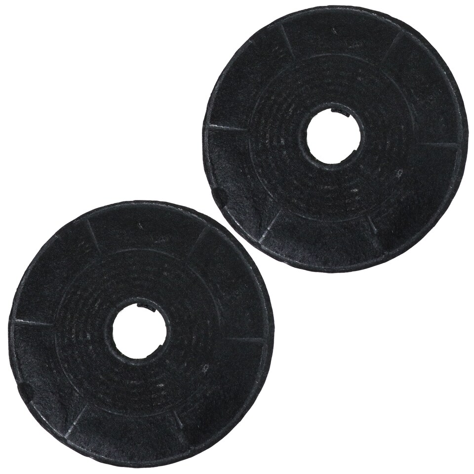 image 1 of SPARES2GO Carbon Charcoal Vent Filter for Grundig GDK 59000 BXB Cooker Extractor Hood (Pack of 2 Filters)