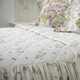 image 1 of Belledorm Rose Boutique Fitted Bedspread - Ivory/Pink/Green - Kingsize