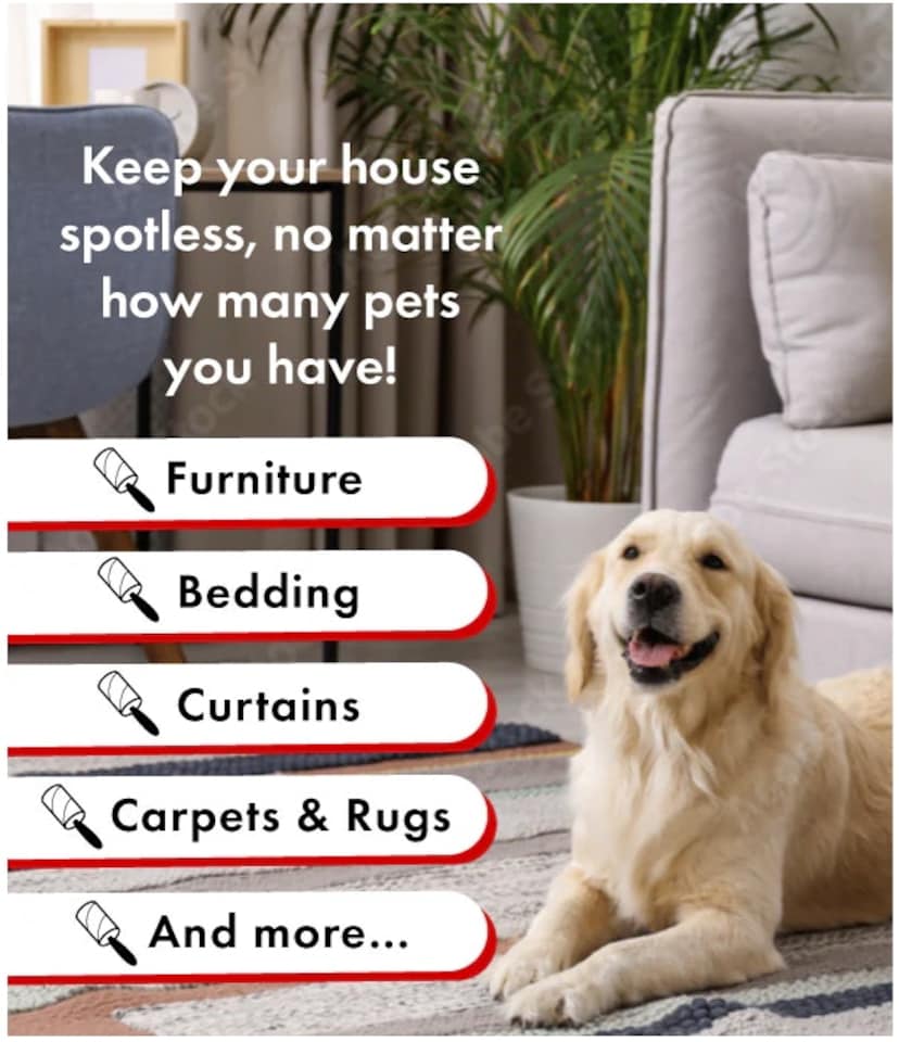 image 1 of 1 x Jumbo Pet Hair Remover Lint Roller (20 metres)