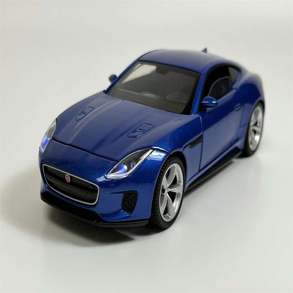 image 1 of Jaguar F Type Blue LHD 1:32 Scale Light & Sound Tayumo 32110023