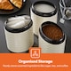 image 4 of GEEPAS 4 Pc Tea Coffee Sugar Canister & Bread Bin Set