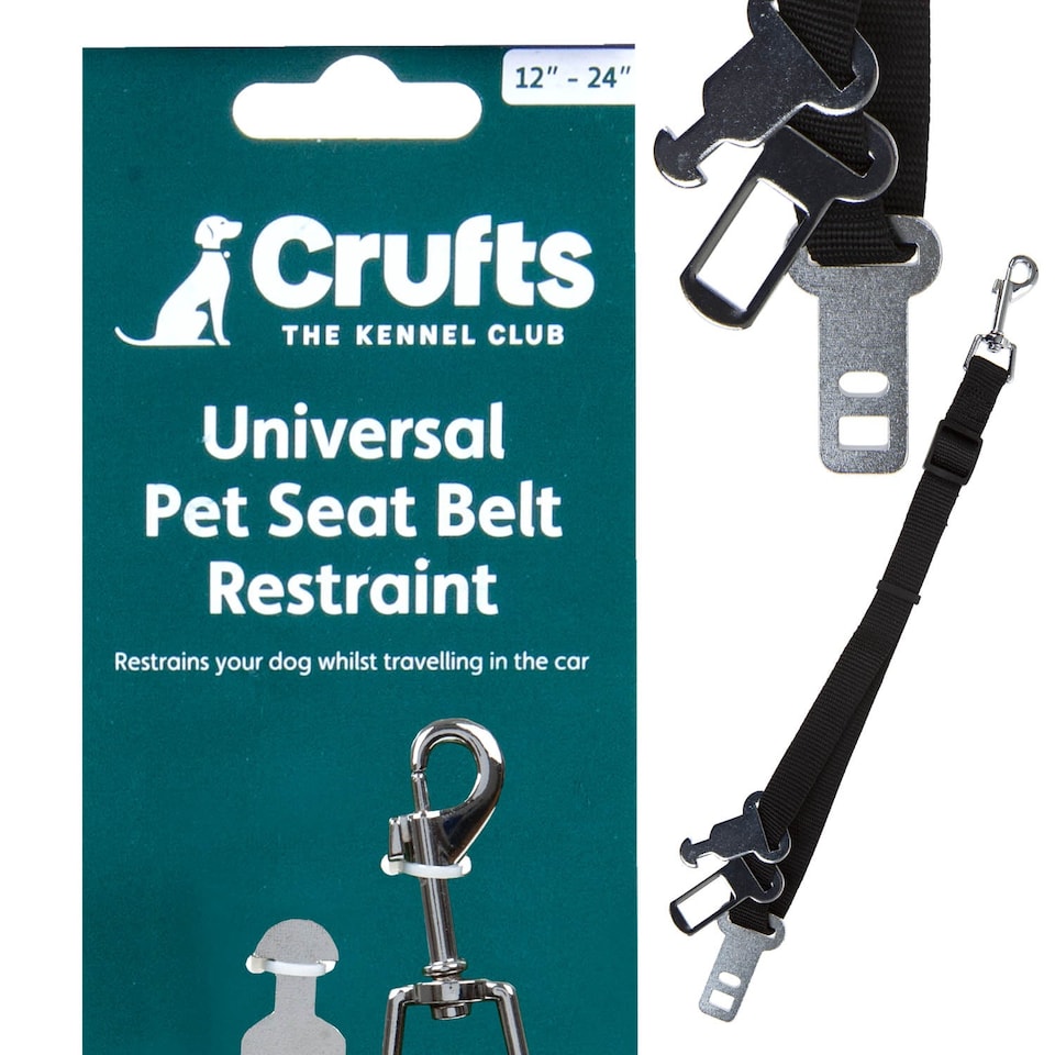 image 1 of Crufts Universal Pet Seat Belt Travel Restraint - 3 Buckle Types