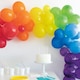 image 2 of Pack of 40 Rainbow Latex Balloon Arch Kit