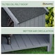 image 4 of Outsunny Garden Storage Shed With Shelves Log Rack for Garden Tools