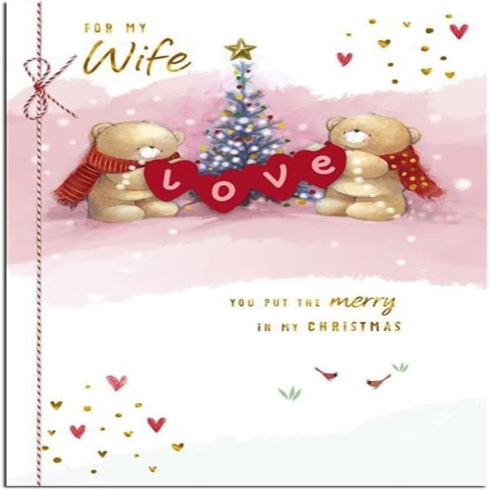 image 1 of Forever Friends Wife Luxury Christmas Card