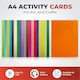 image 2 of Pack of 50 A4 Coloured Card 160gsm Sheets Black | Black | A4