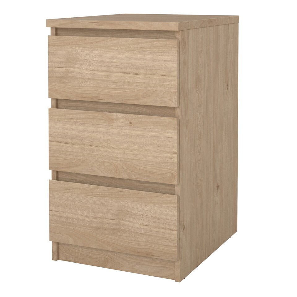 image 1 of Naia Bedside 3 Drawers in Jackson Hickory Oak