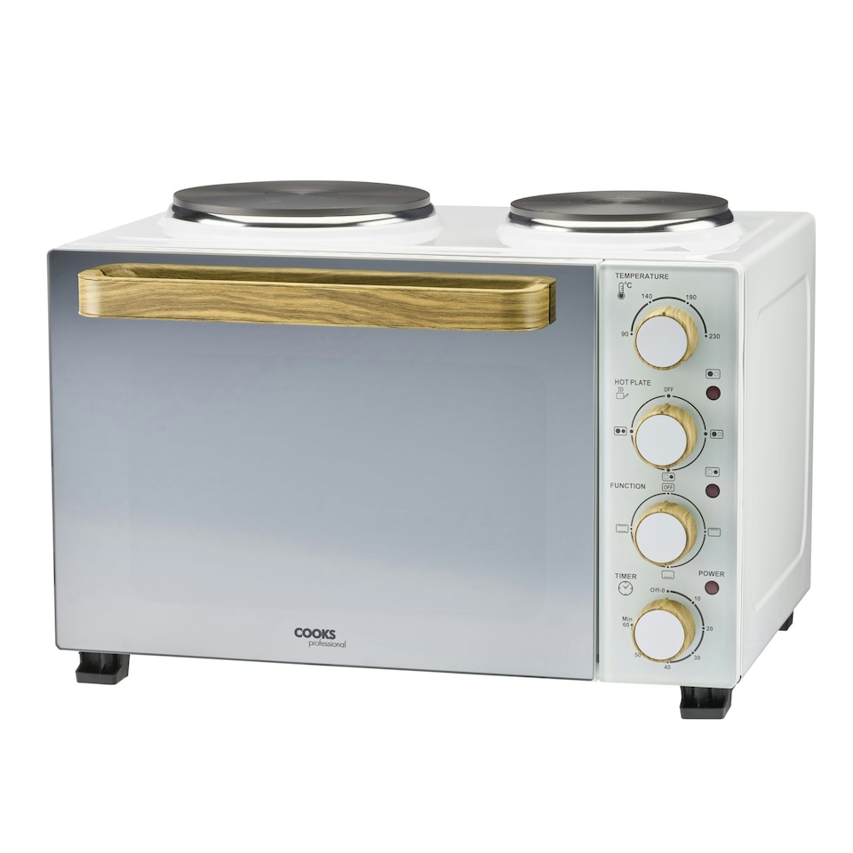 image 1 of Cooks Professional Mini Oven | 34 Litre | 3 Cooking Functions | Powerful 1500W | White Nordic