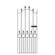 image 2 of Balmoral Premium Range Spear Top Tall Single Gate - Steel - Fits Gap of 914 mm x 1905 mm High - Electro Galv./Black Powder Coated | Black | 1