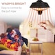 image 3 of Outsunny 2100W Outdoor Ceiling Mounted Halogen Electric Heater Hanging Patio Garden Warmer Light - Black