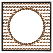 Rope border (Picture Frame) Black | M