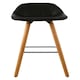 image 1 of Interiors by Premier Black Faux Leather Bar Stool, Comfortable Seating Bar Stool with Back, Easy to Clean Kitchen Bar Stool