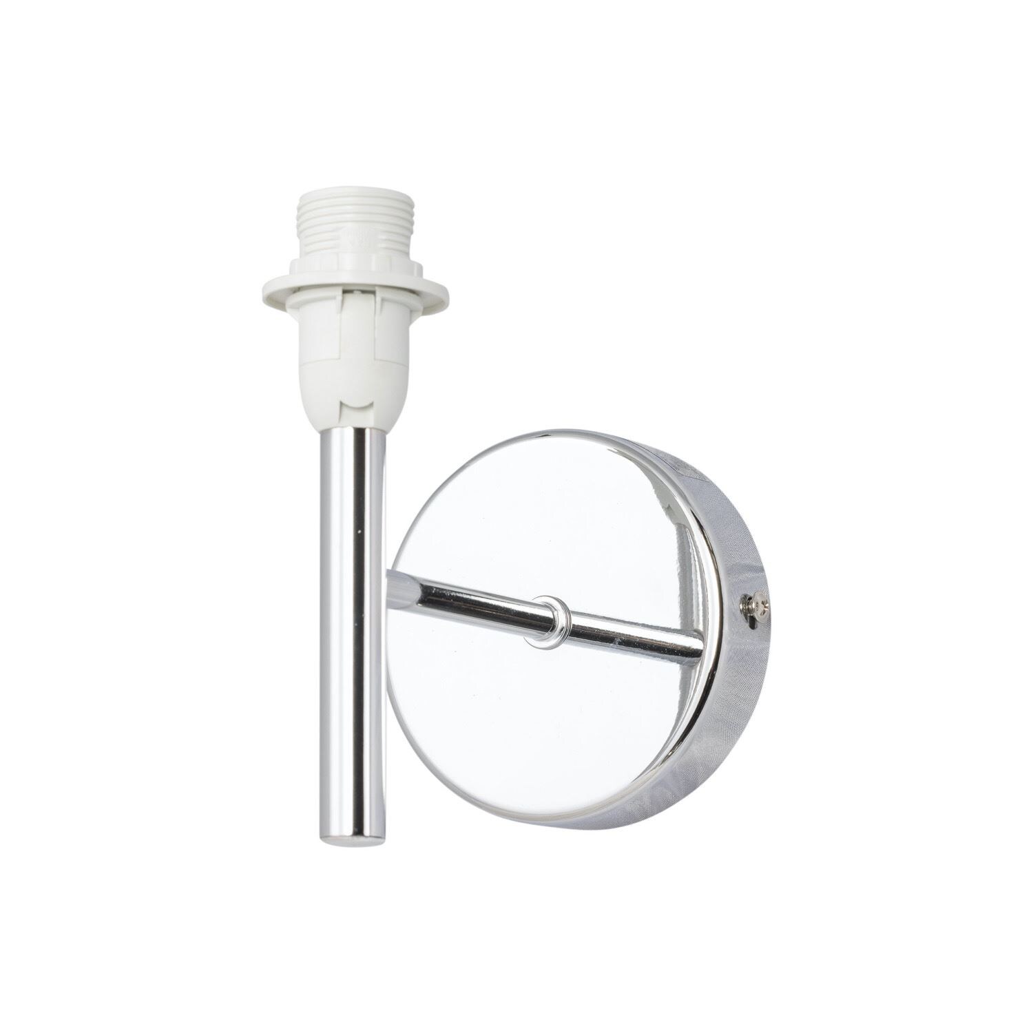 First Choice Lighting Brea - Chrome Wall Light Fitting Only in Silver