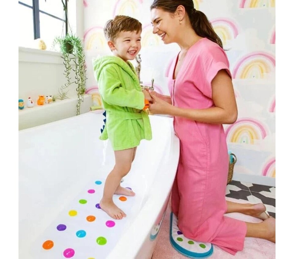 image 1 of Munchkin Baby Infant Toddler Anti Non Slip Safety Bath Shower Mat Dots Guard