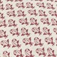 image 5 of furn. Lulah Block Printed Ruffle Linen/Red Filled Cushion 45 x 45cm Multi