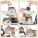 image 3 of Pretend Kitchen Coffee Playset with Cash Register, Coffee Maker & Accessories - Toddler Role Play Toy for Kids 3 plus