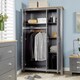 image 6 of Wardrobe 3 Door Bedroom Furniture Clothing Storage Oak Top Wooden Unit White