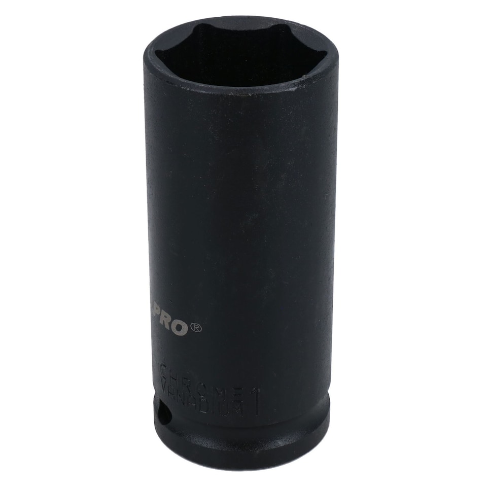 image 1 of 1in Double Deep Impact Imperial SAE Socket 1/2in Drive 6 Sided Single Hex