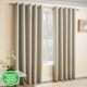 image 1 of Enhanced Living Vogue Cream Curtains 90 x 54 inch (229x137cm) Room Darkening Eyelet Thermal Noise Reducing Curtains for Bedroom and Living Room
