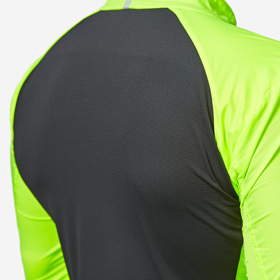 image 1 of Decathlon Men's Long-Sleeved Ultra-Light Road Cycling Windbreaker Racer - Yellow