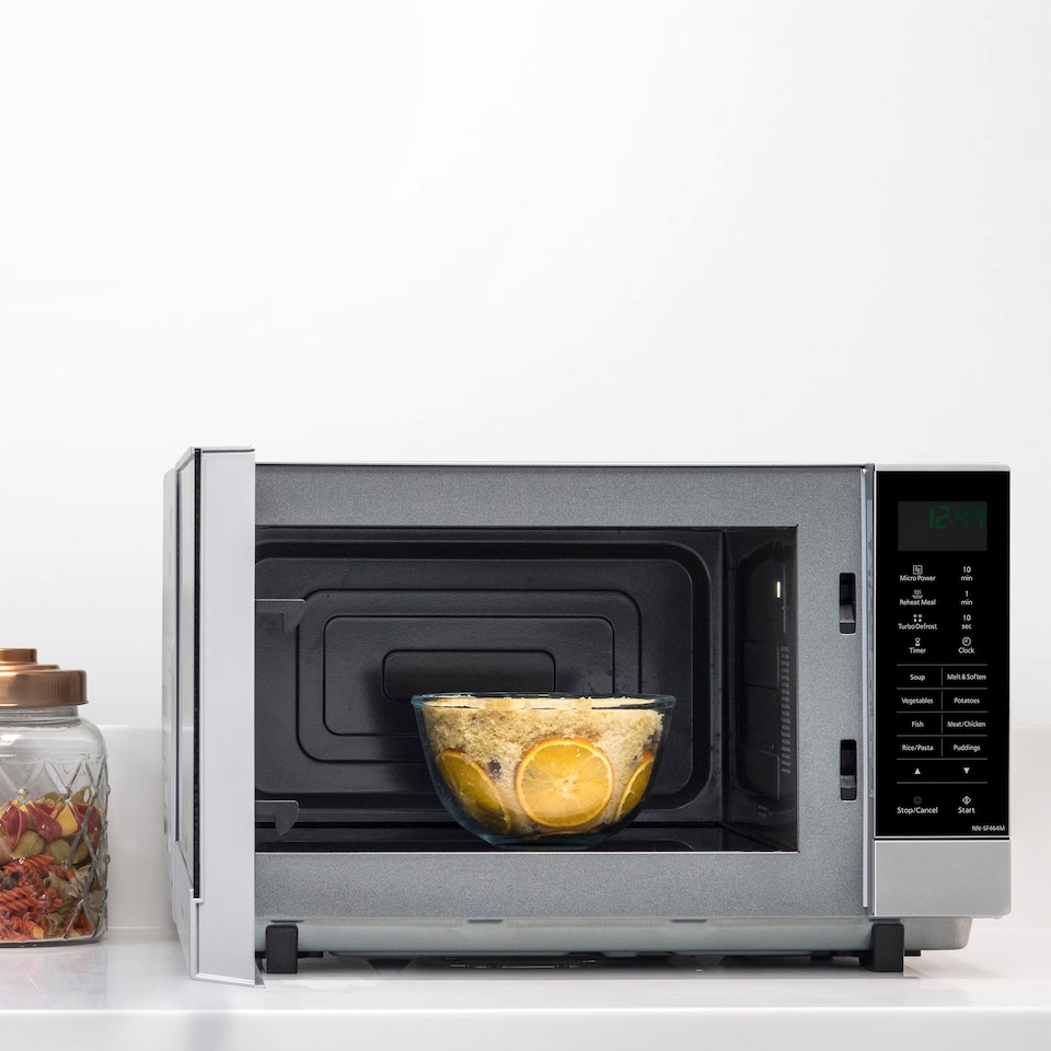 image 1 of Panasonic NN-SF464MBPQ Flatbed Microwave Oven, 27 Litre, Silver