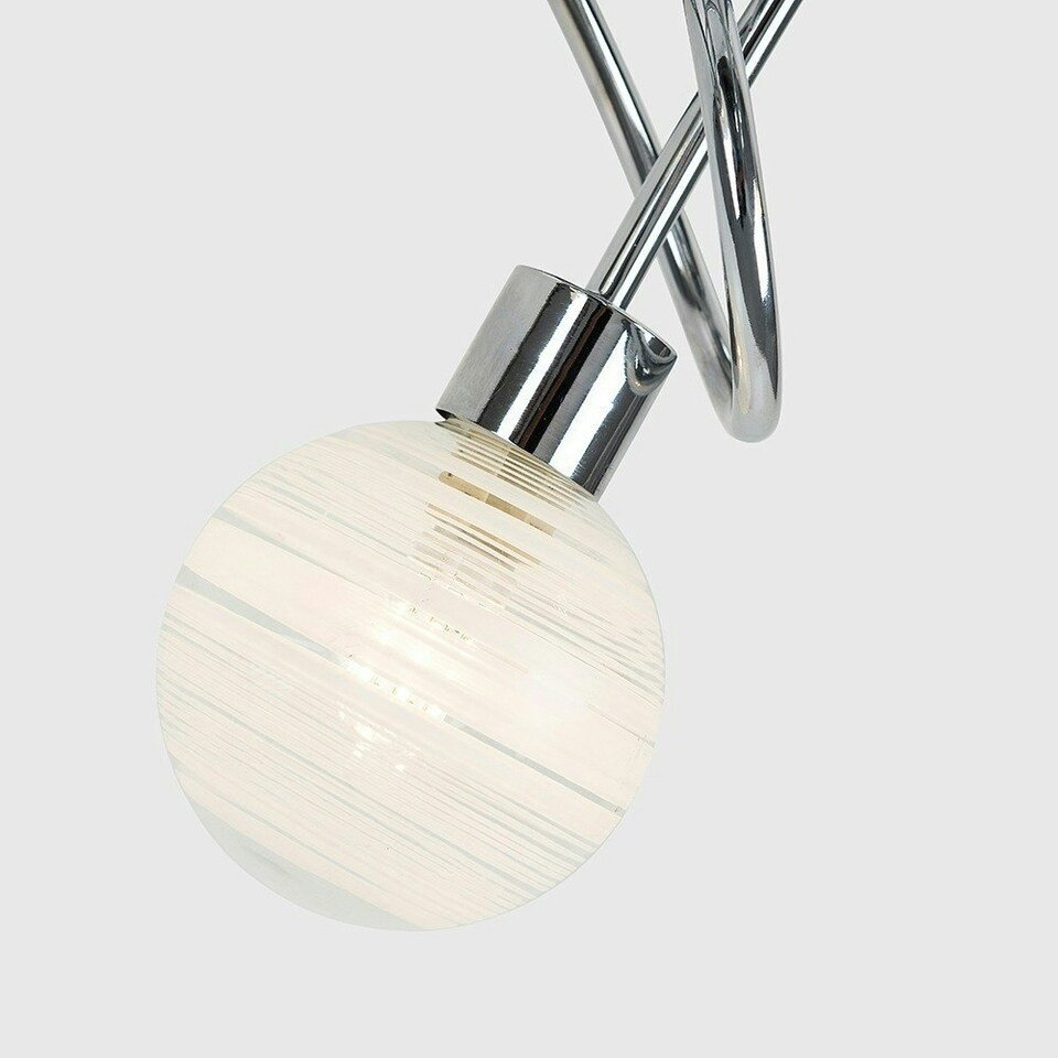 image 1 of ValueLights Maze 3 Way Silver Ceiling Bar Light