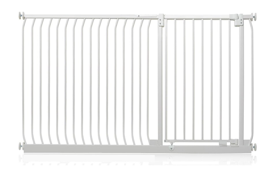image 1 of Safetots Extra Tall Elite Safety Gate, 171cm - 180cm, Matt White, Extra Tall 96.8cm in Height, Pressure Fit Stair Gate, Baby Gate for Doors Hallways and Spaces, Safety Barrier, Easy Installation