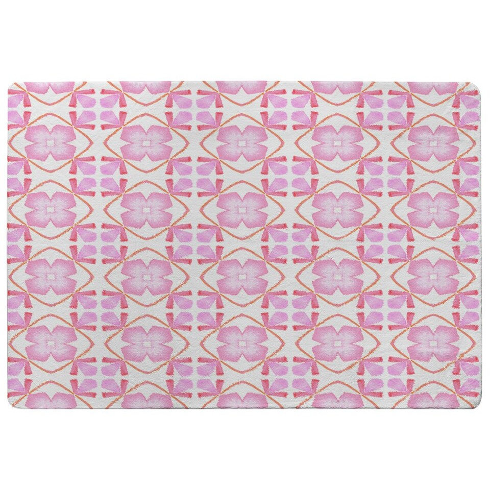 image 1 of Pink sublime boho chic summer design (Rug) Pink | XL: 160x230cm