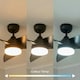 image 2 of ValueLights 36 Inch Integrated LED Ceiling Fan with Remote Control, 3 Blades, Timer and 6 Speed Functions - Black
