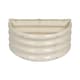 image 1 of Harbour Housewares Semicircular Galvanised Steel Raised Garden Bed - 60cm x 30cm - Ivory