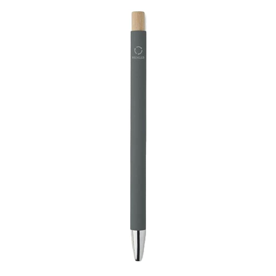 image 1 of MidOcean Bergamo Recycled Aluminium Ballpoint Pen - Stone Grey - One Size