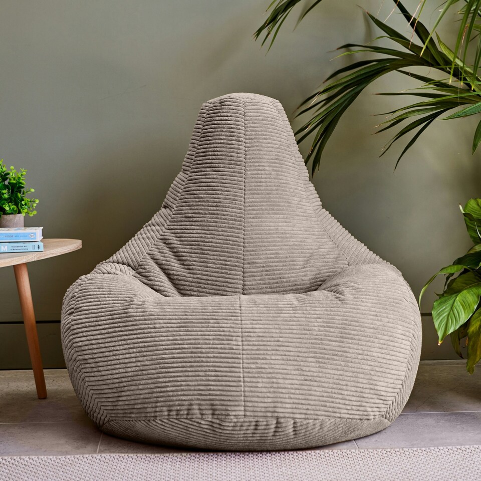 image 1 of icon Dalton Medium Beanbag Corduroy Natural Beige Cream | Cream