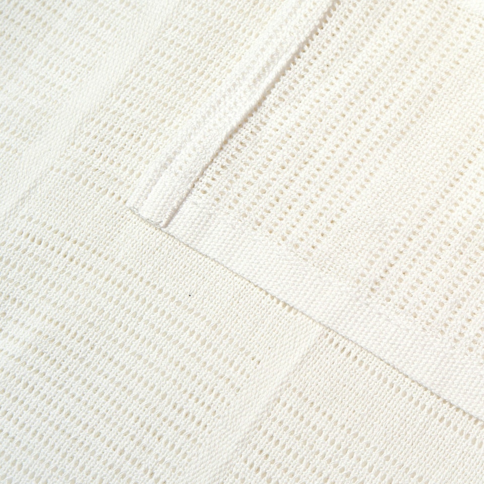 image 1 of Clair de Lune Cellular Blanket Cot Size - White