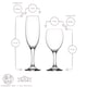 image 3 of LAV 12pc Empire Wine Glasses & Champagne Flutes Set | Clear | Clear