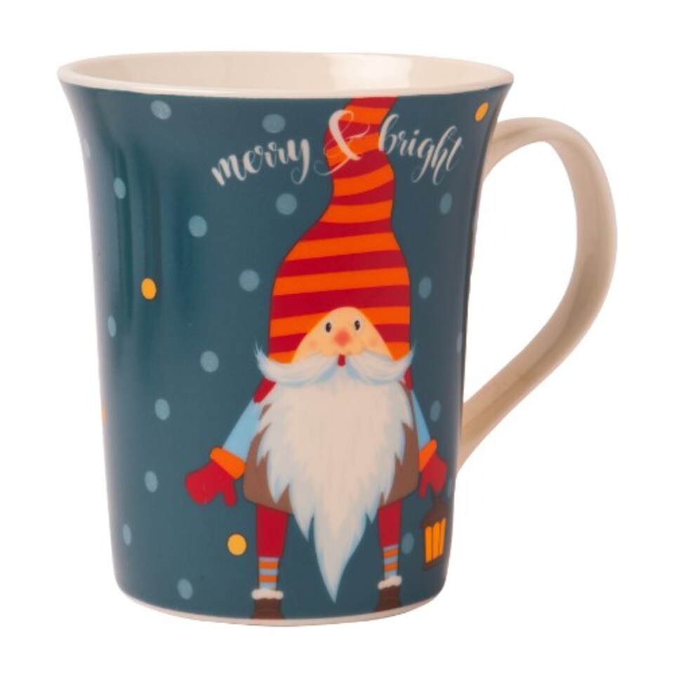 image 1 of Gonk Christmas Mugs 350ml | Yellow | Holly Jolly | 350ml | 1