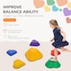 image 3 of AIYAPLAY 6-Piece Kids Stepping Stones, Non-Slip Stackable Balance Stones