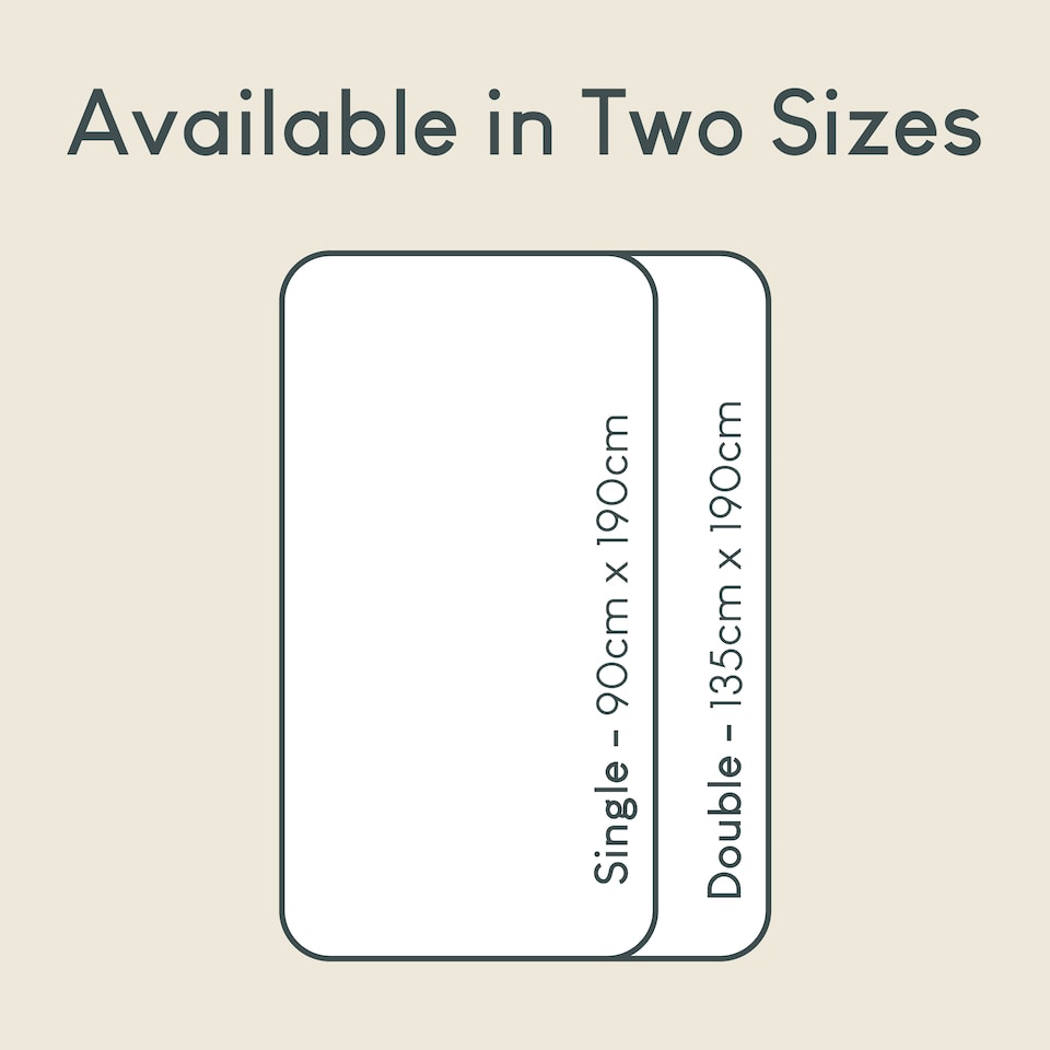 image 1 of Vida Designs Kids Bunk Bed Double Soft Foam Mattress - H 10 x W 135 x D 190 cm