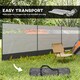 image 6 of Outsunny Camping Windbreaks with Clear Windows and Carry Bag | Grey