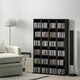 image 2 of HOMCOM DVD CD Media Storage Rack, Video Display Unit, 89 x 130.5 cm, Black