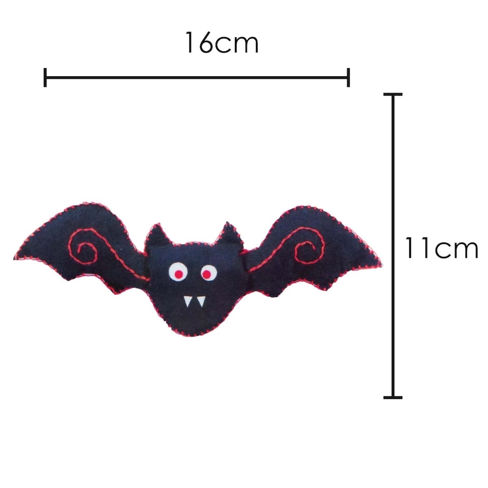 image 1 of PMS Halloween Bat Craft Kit - Felt Activity for Kids, Party Decoration