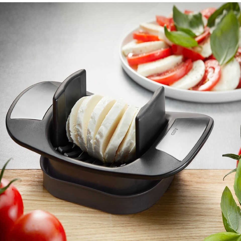 image 1 of GEFU Caprese Tomato and Mozzarella Slicer with Ergonomic Handles