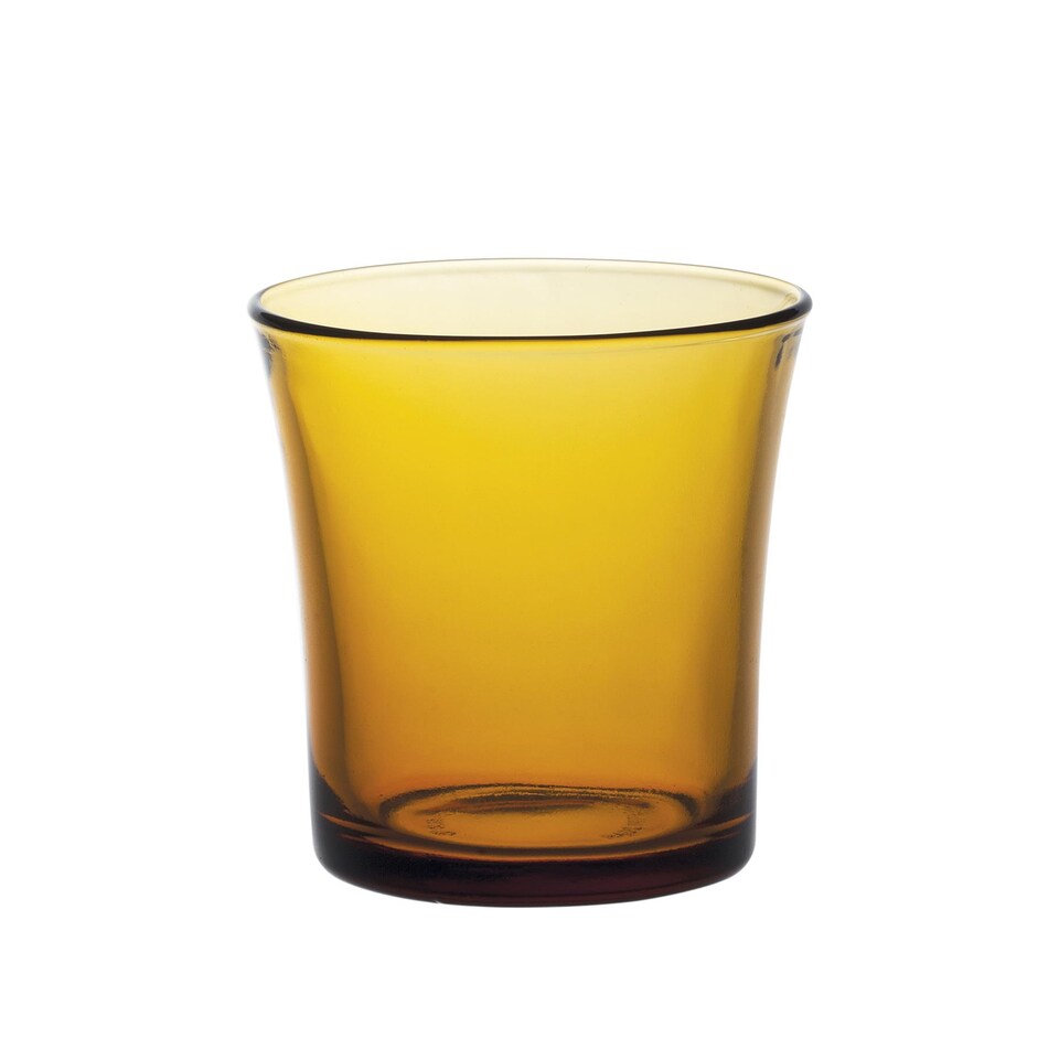 image 1 of Duralex Lys Tumbler Glasses - 210ml - Amber - Pack of 6 | Yellow | Transparent