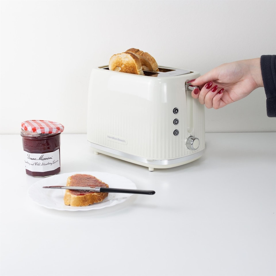 image 1 of Hamilton Beach Miami Kettle & Toaster Set Sand