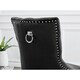 image 4 of Furniturebox 2x Belgravia Black Velvet Knockerback Dining Chairs Black Leg