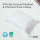 image 3 of Homescapes Luxury Duck Feather Cushion Pad Insert Inner 40 x 30 cm (16 x 12") White