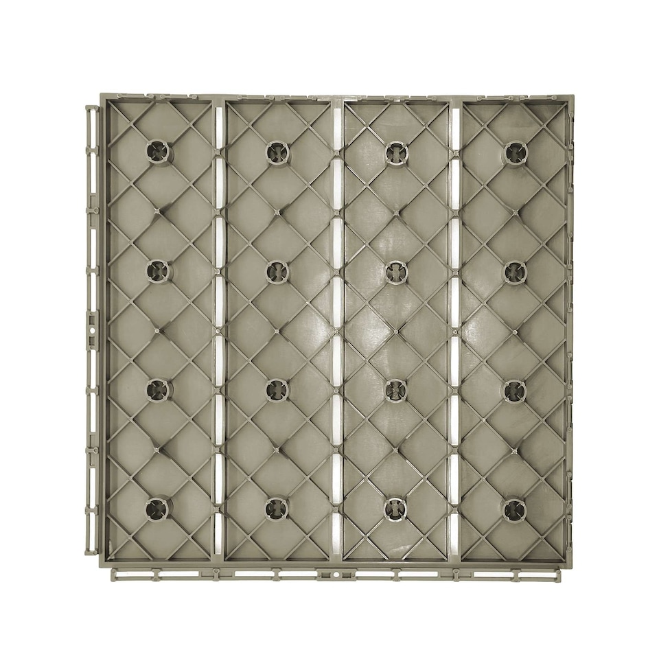 image 1 of Polydeck PVC Interlocking Decking Tiles - White | Cream | Beige | Pack of 1